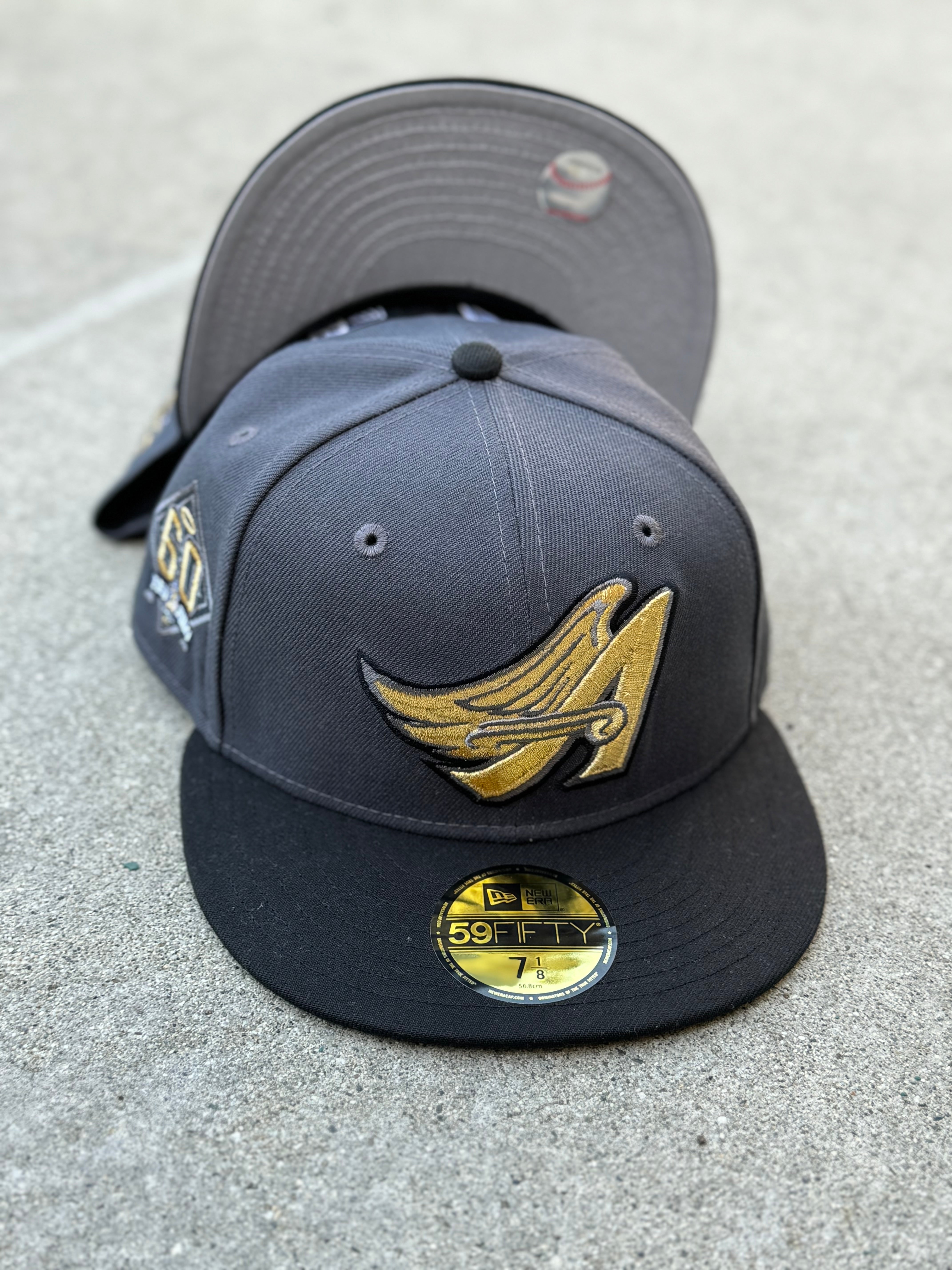Anaheim Angels Wing 2Tone Grey Black Grey UV
