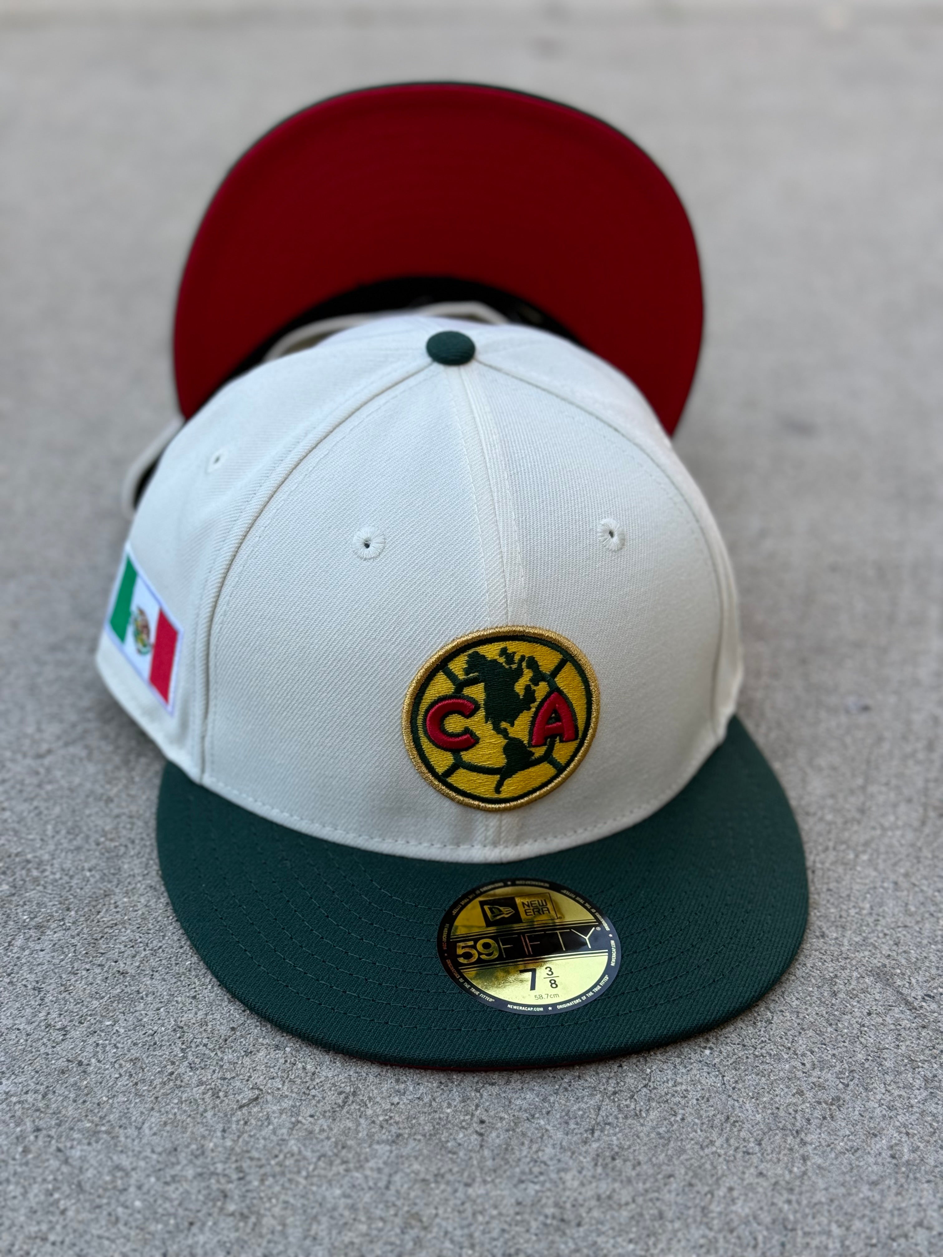 Club America 2Tone Chrome Green Red UV Mexico Flag Patch