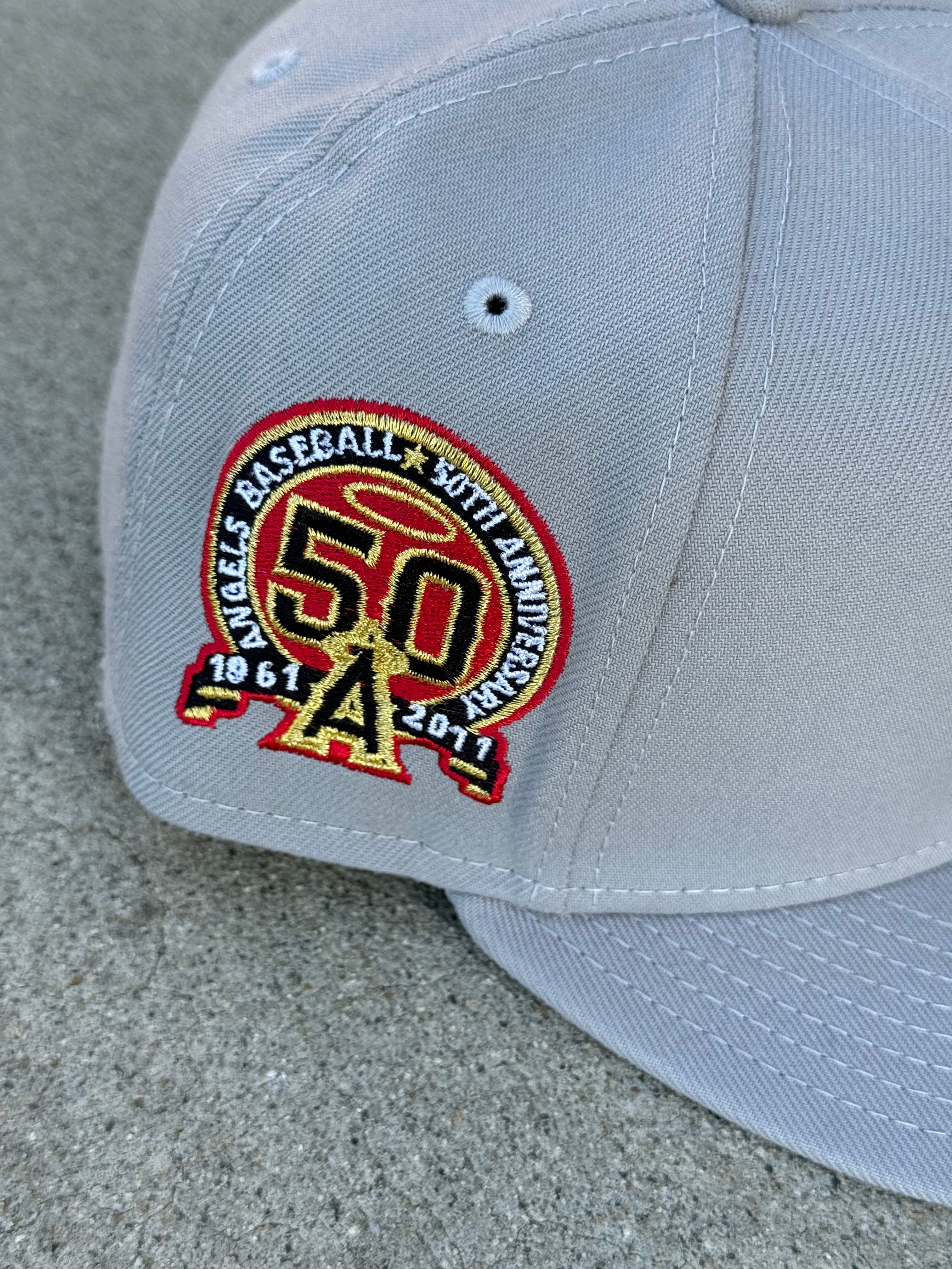 Anaheim Angels Wing Grey Red UV 50th Anniversary