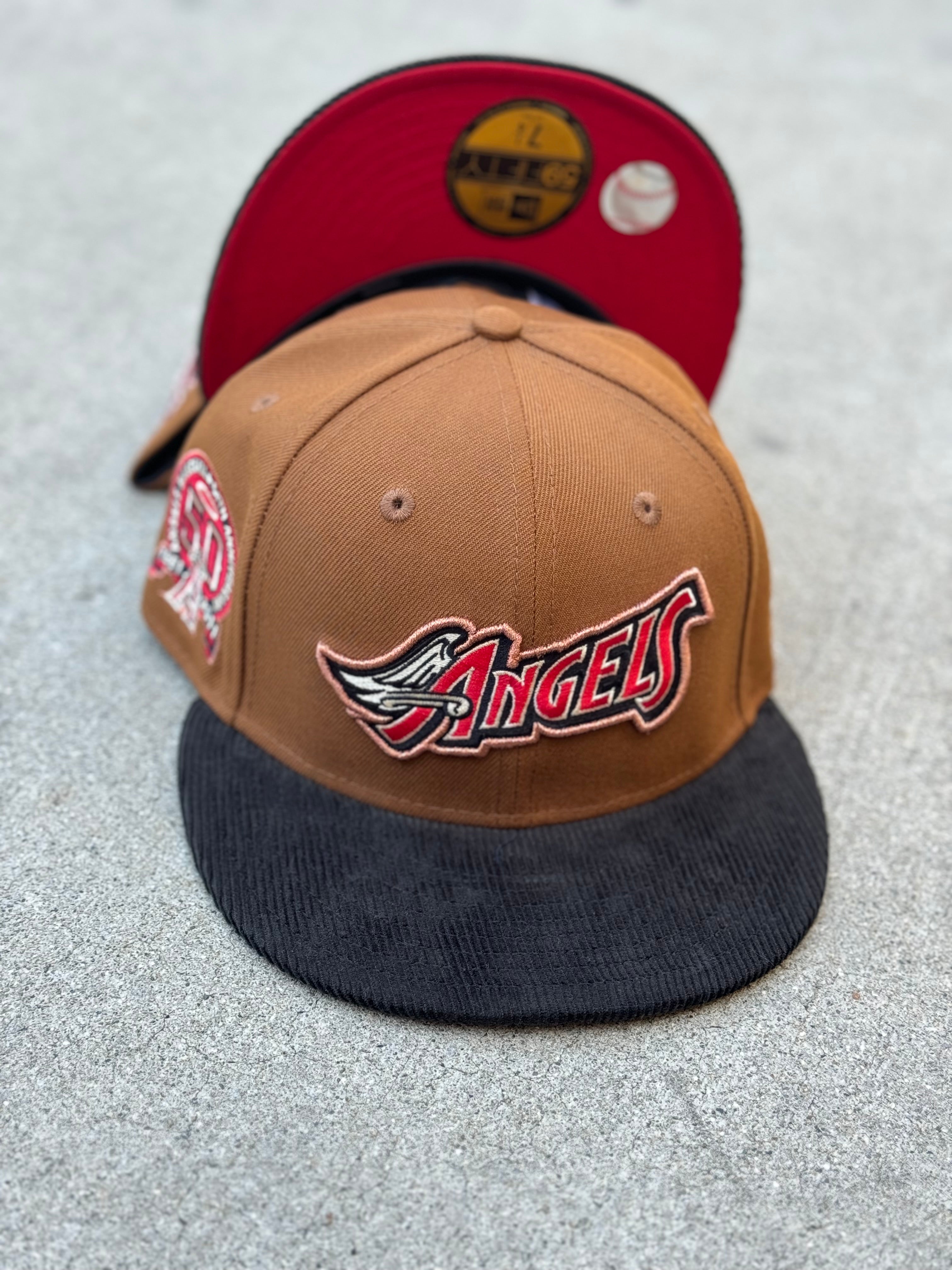 Anaheim Angels 2tone Camel Black Cord Brim Red UV