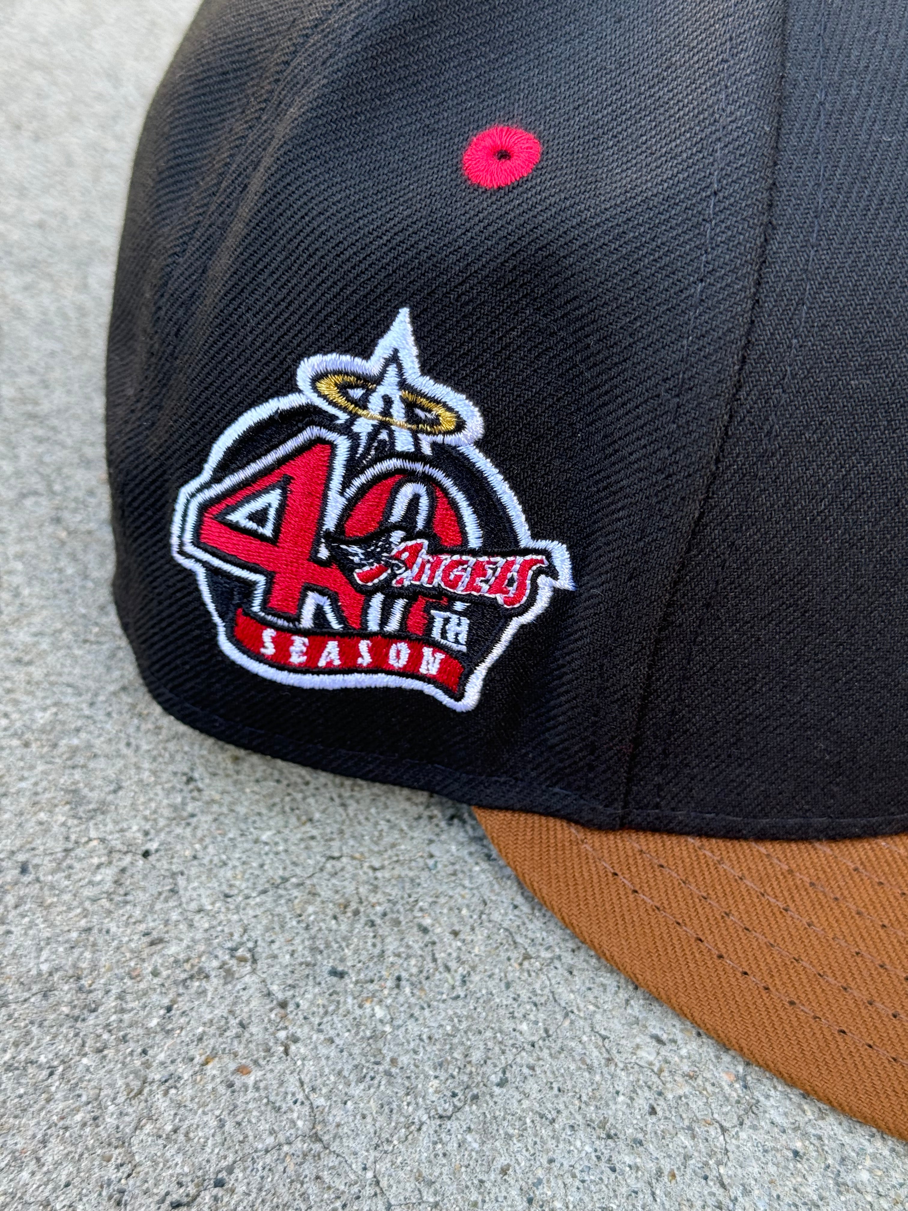 Anaheim Angels Wing 2Tone Black Brown Red UV 40th Anniversary