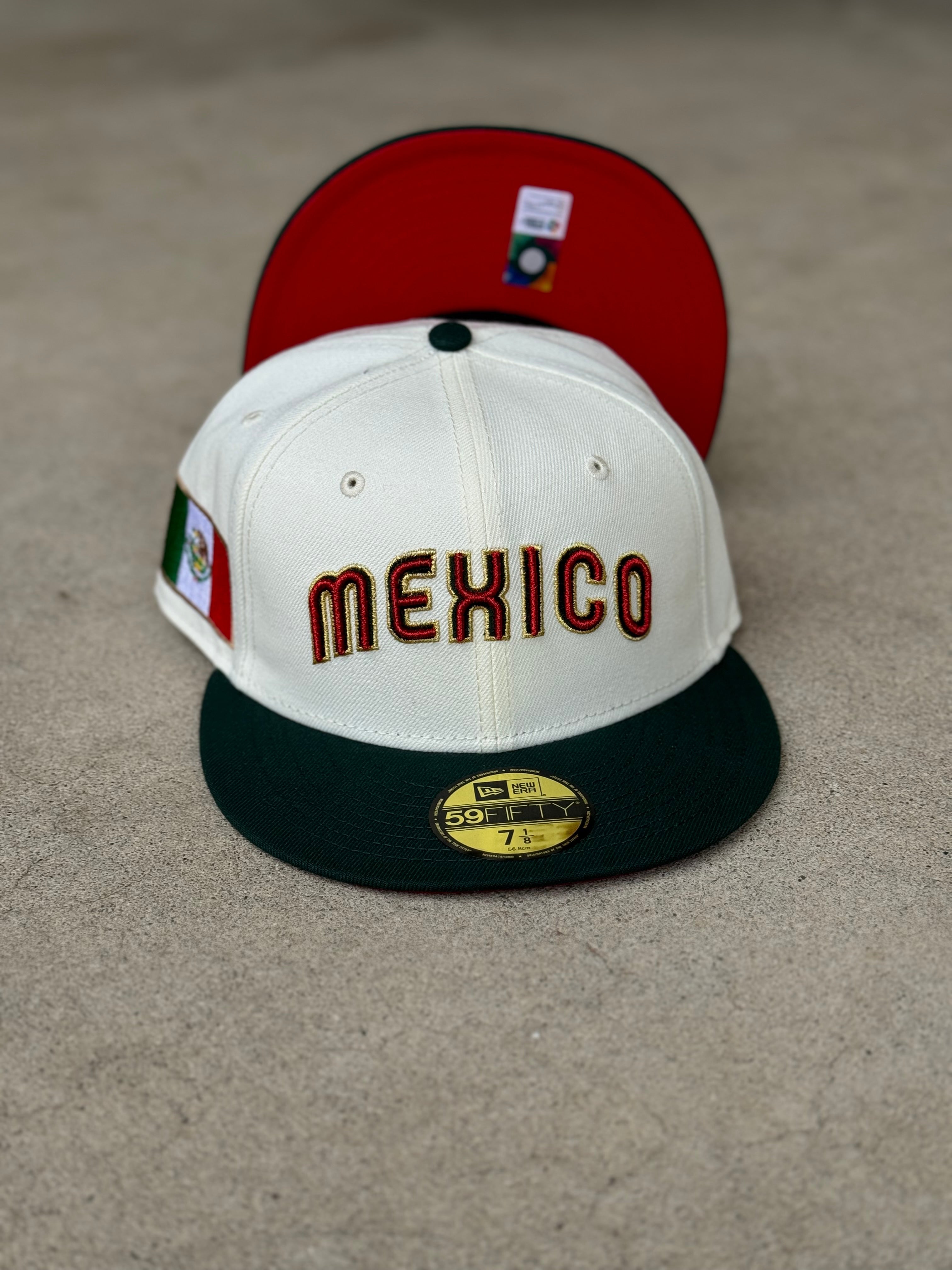 Mexico Script 2Tone Chrome Green Mex Flag