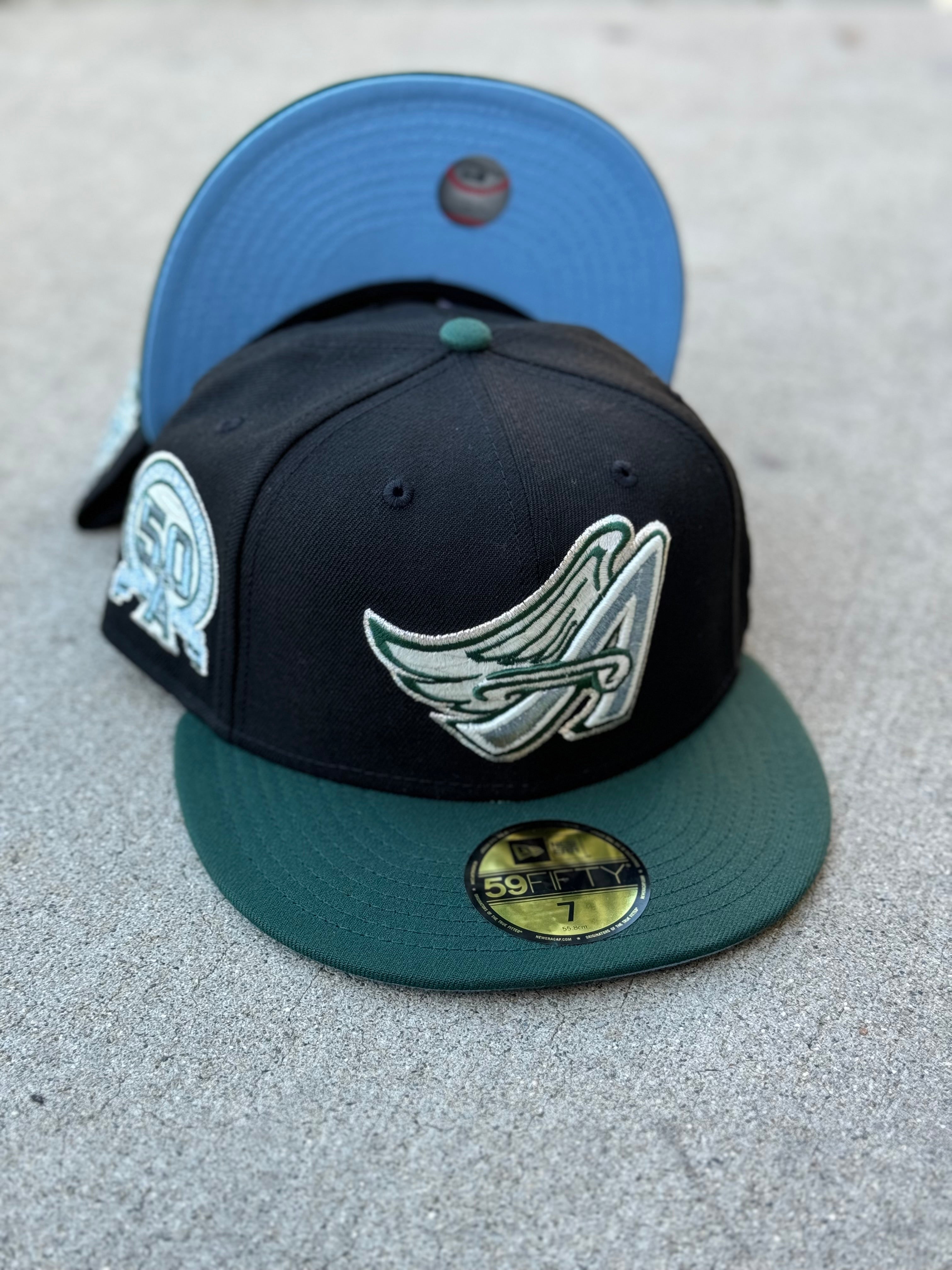 Anaheim Angels 2Tone Black Green Icy Uv 50th Patch
