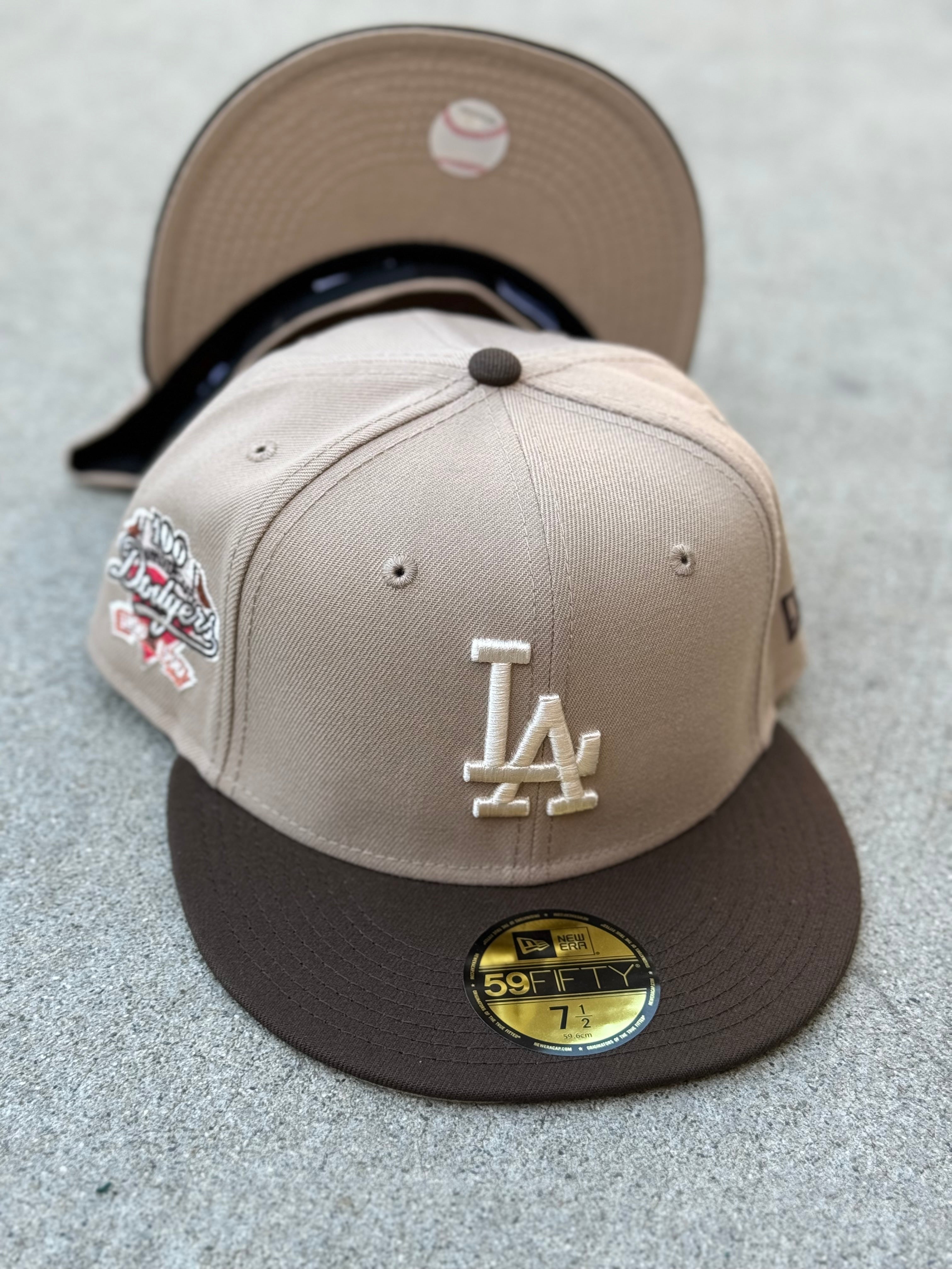 LA Dodgers 2tone Khaki Brown 100th Anniversary Patch