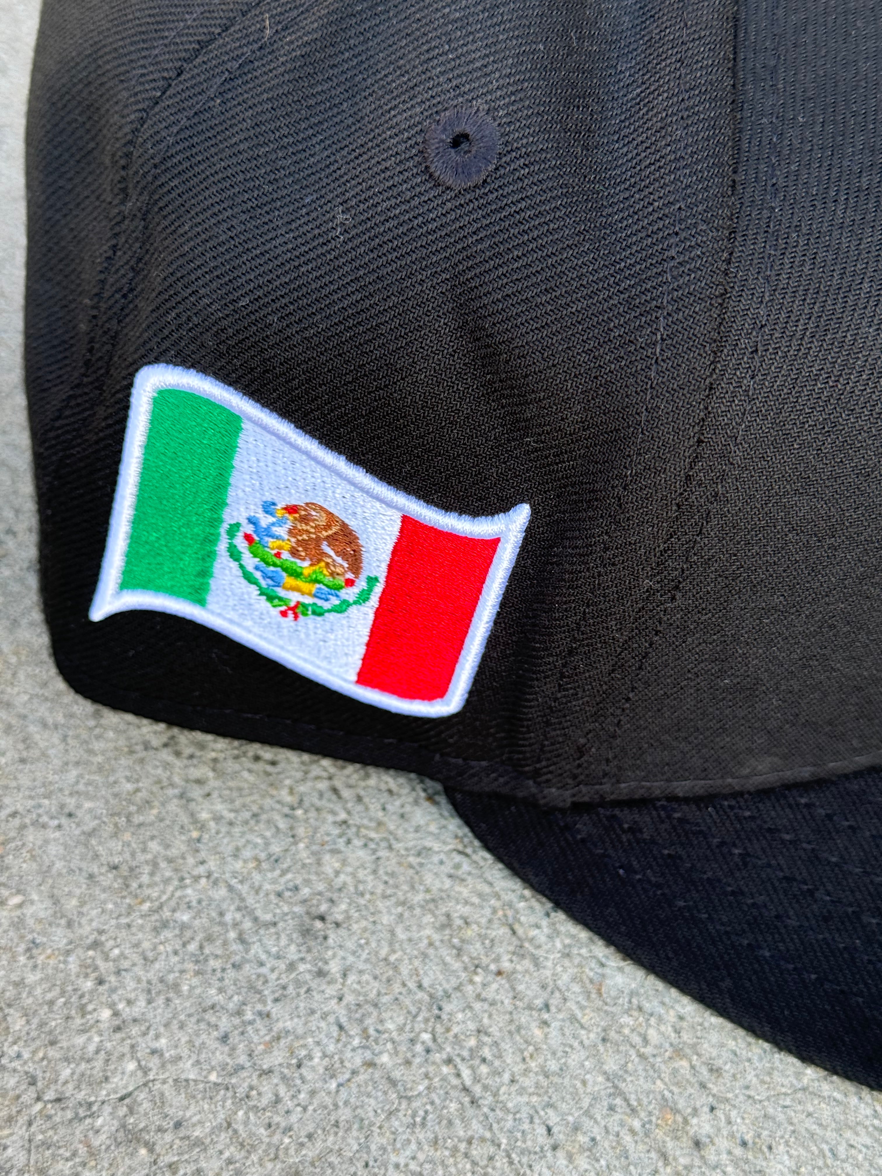 Mexico Black Green UV Mex Flag Side Patch