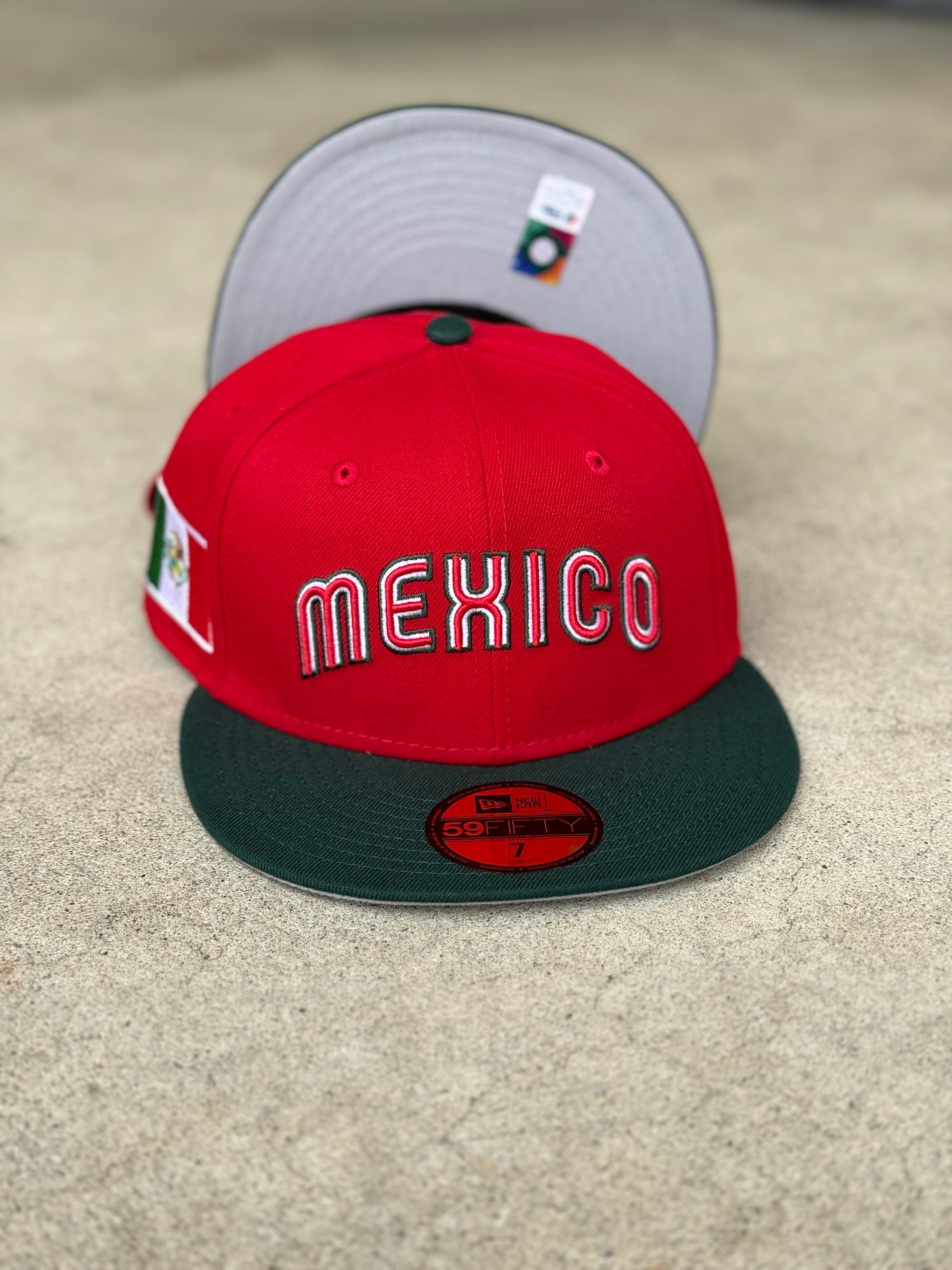 Mexico Script 2Tone Red Green Mex Side Patch