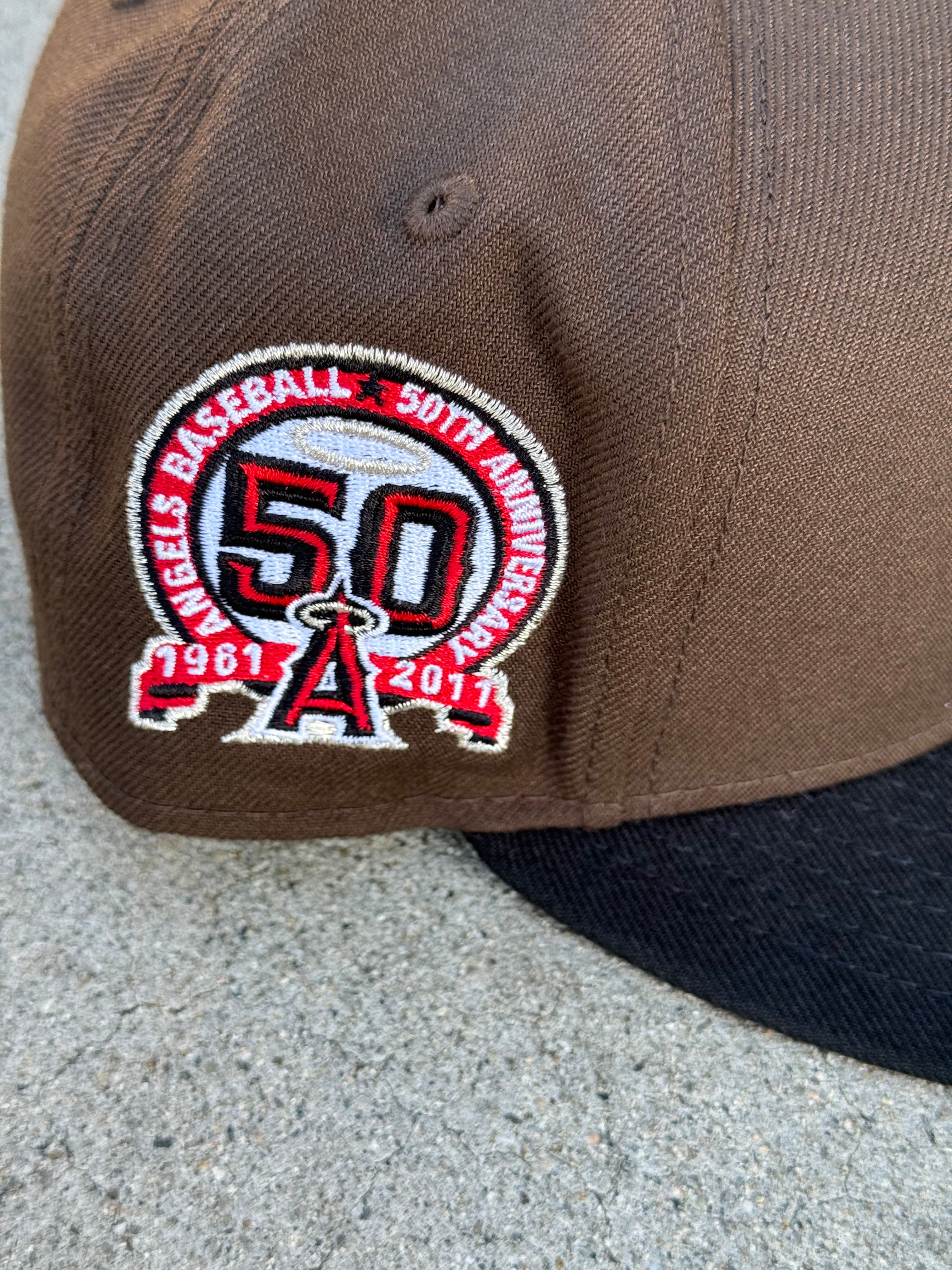 Anaheim Angels 2Tone Brown Black Red UV 50th Anniversary