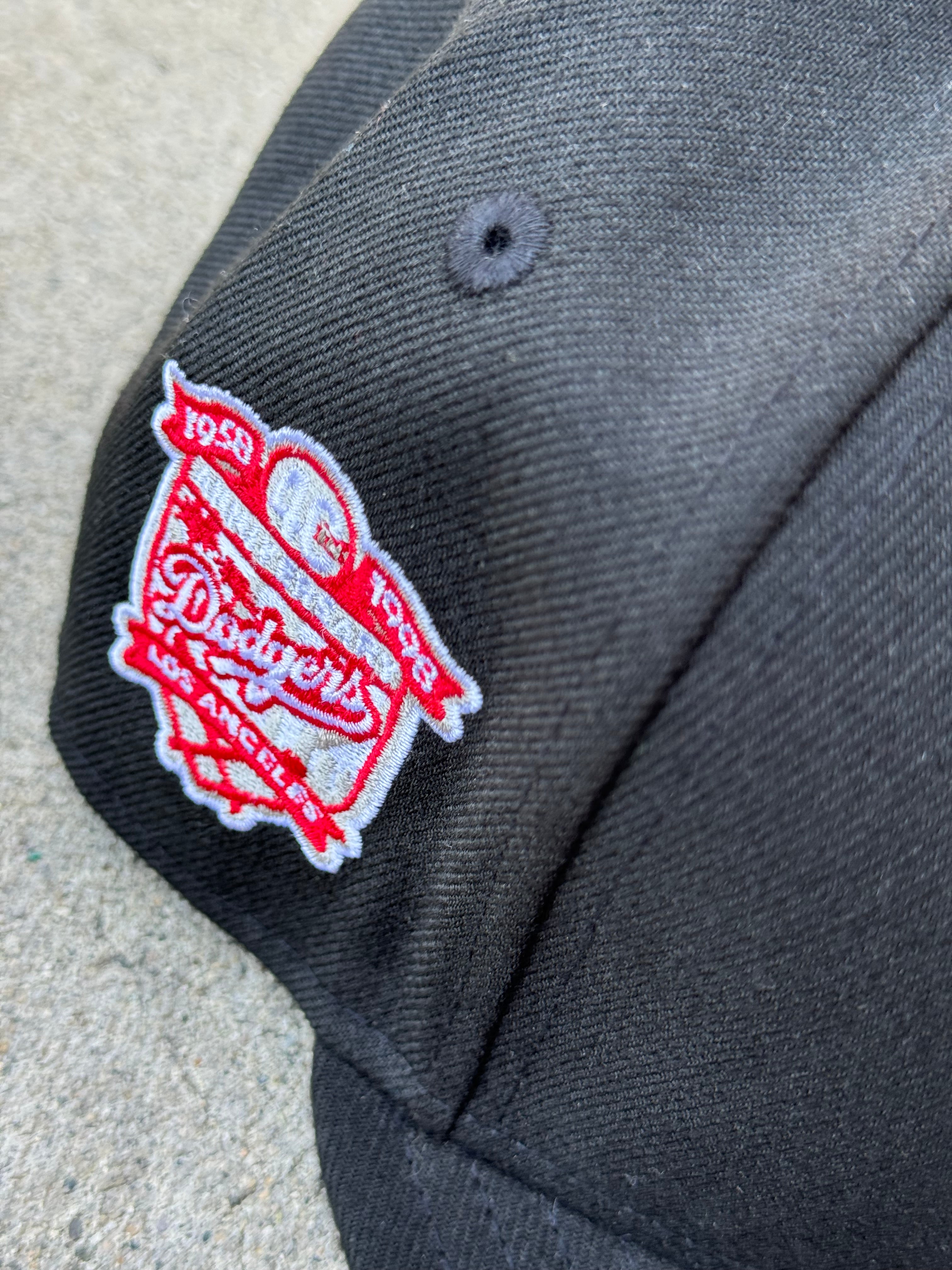 LA Dodgers Script Black Red UV 40th Patch