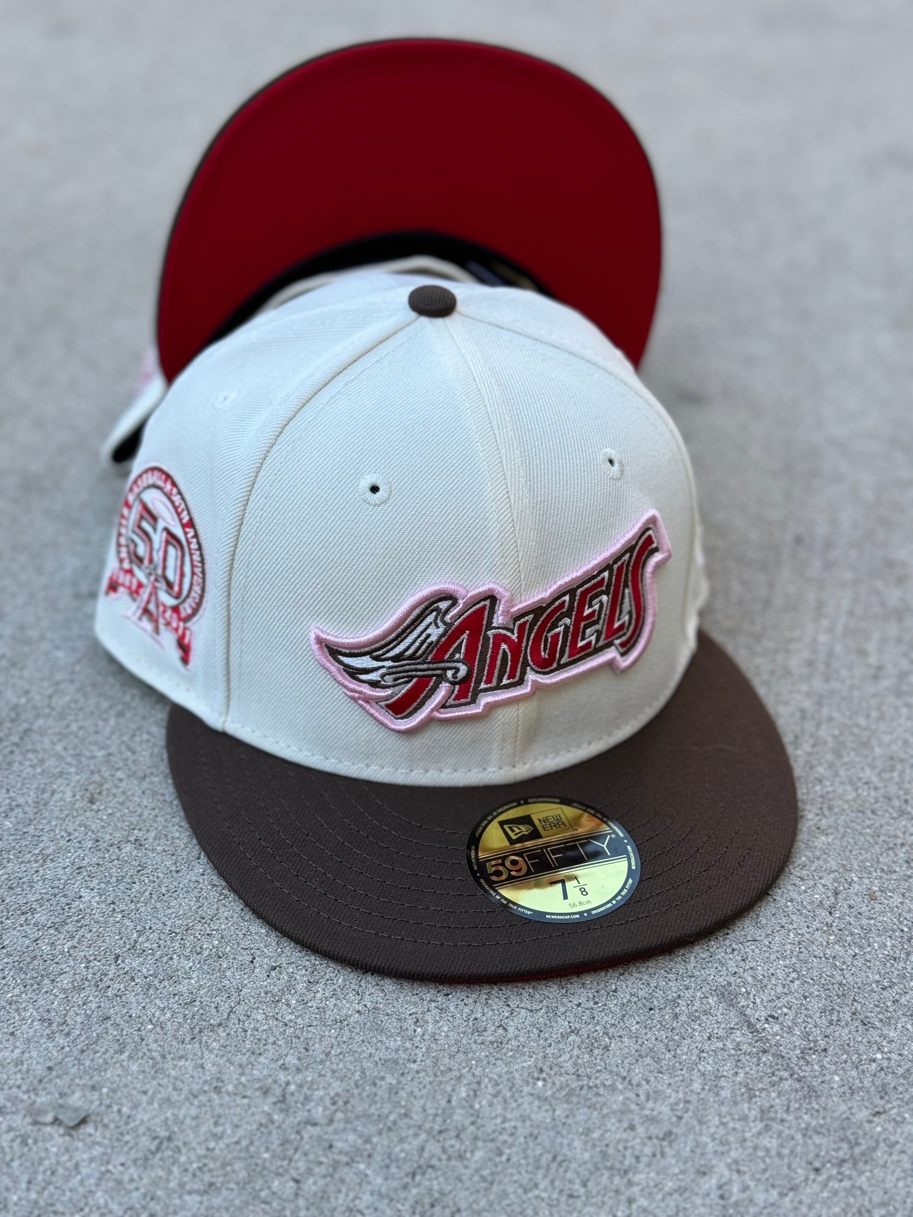 Anaheim Angels Script 2Tone Chrome Brown Red UV 50th Patch