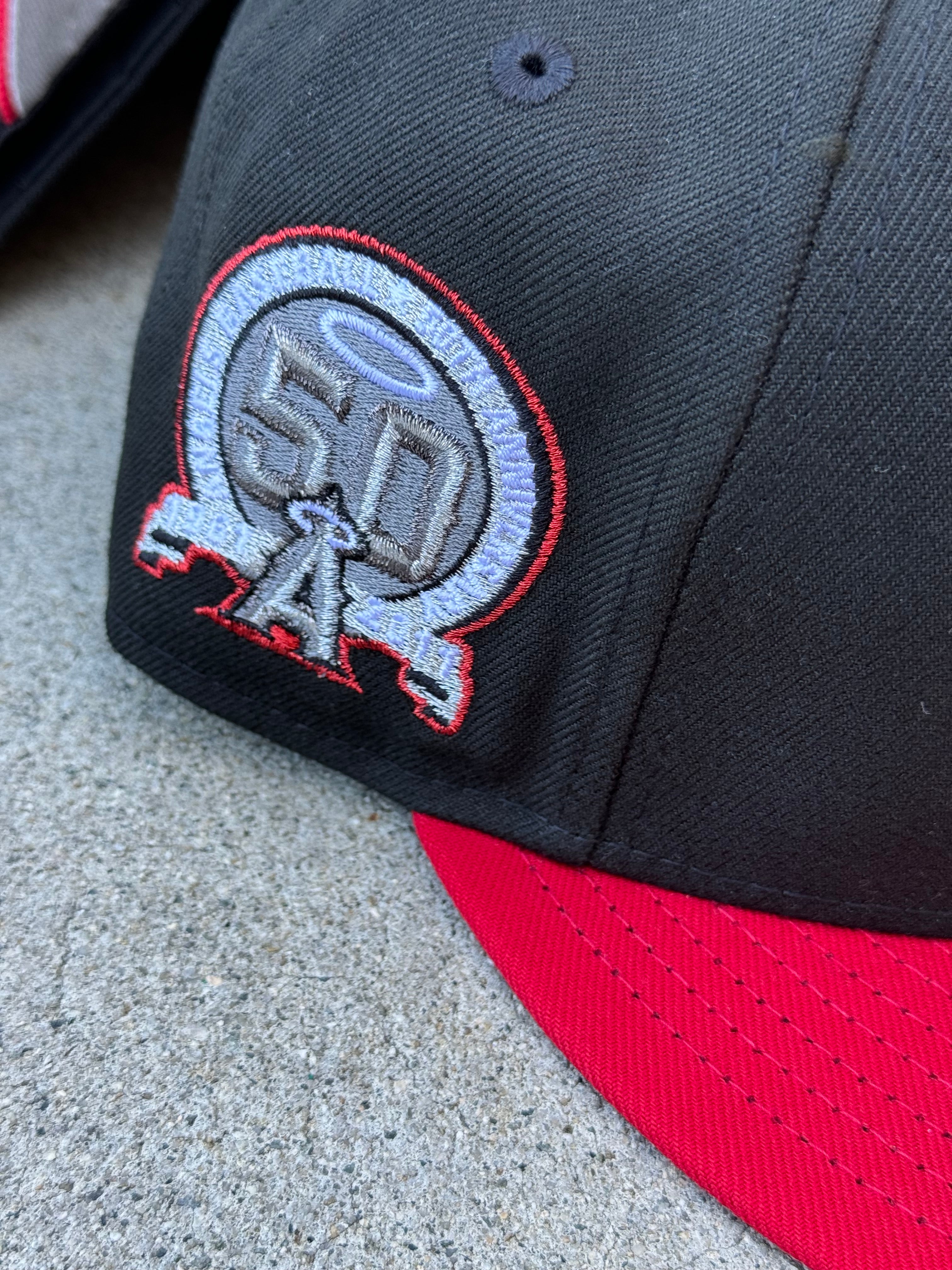 Anaheim Angels 2Tone Black Red Metallics 50th Patch