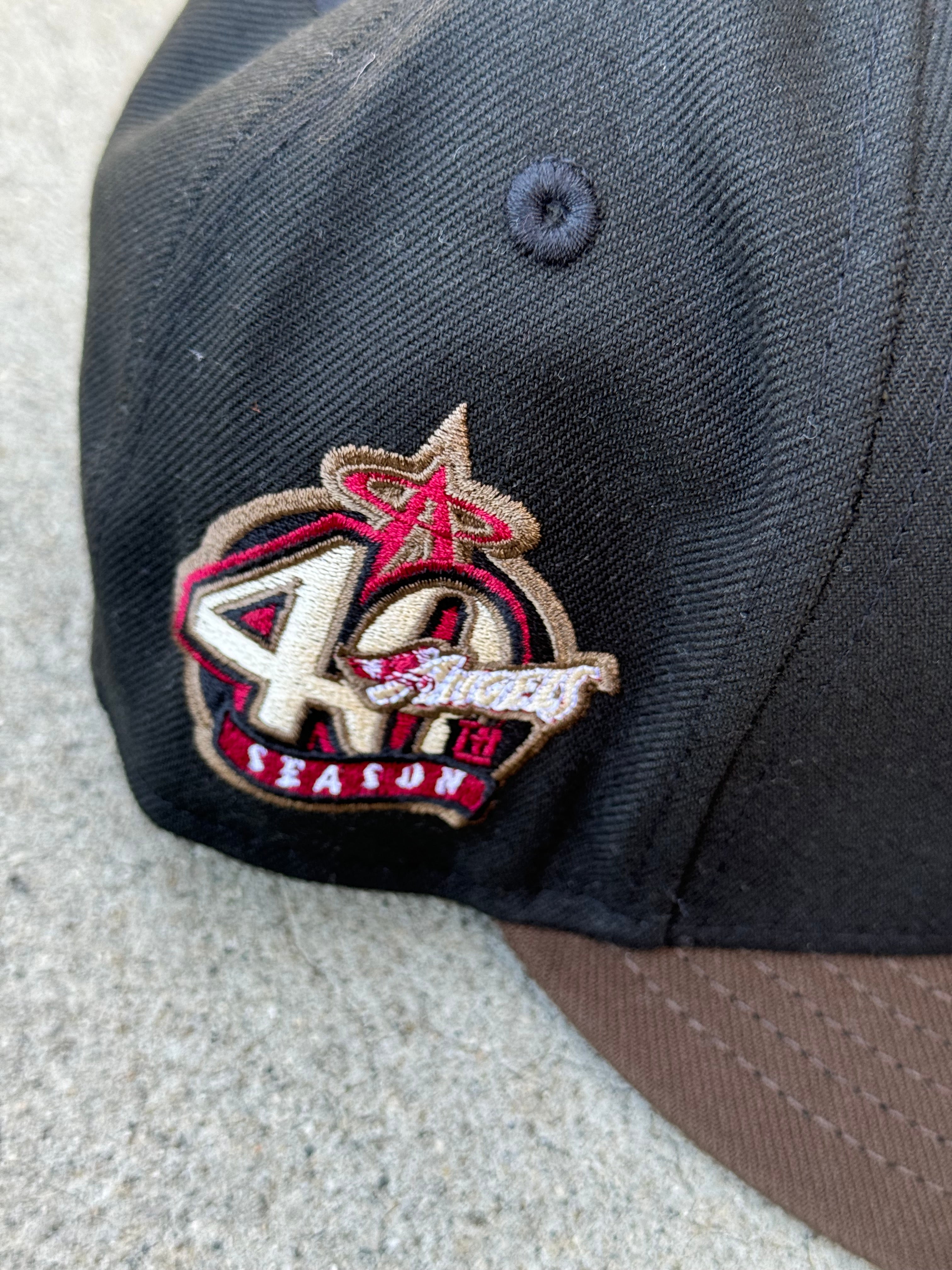 Anaheim Angels 2Tone Black Brown Maroon UV 40th Anniversary