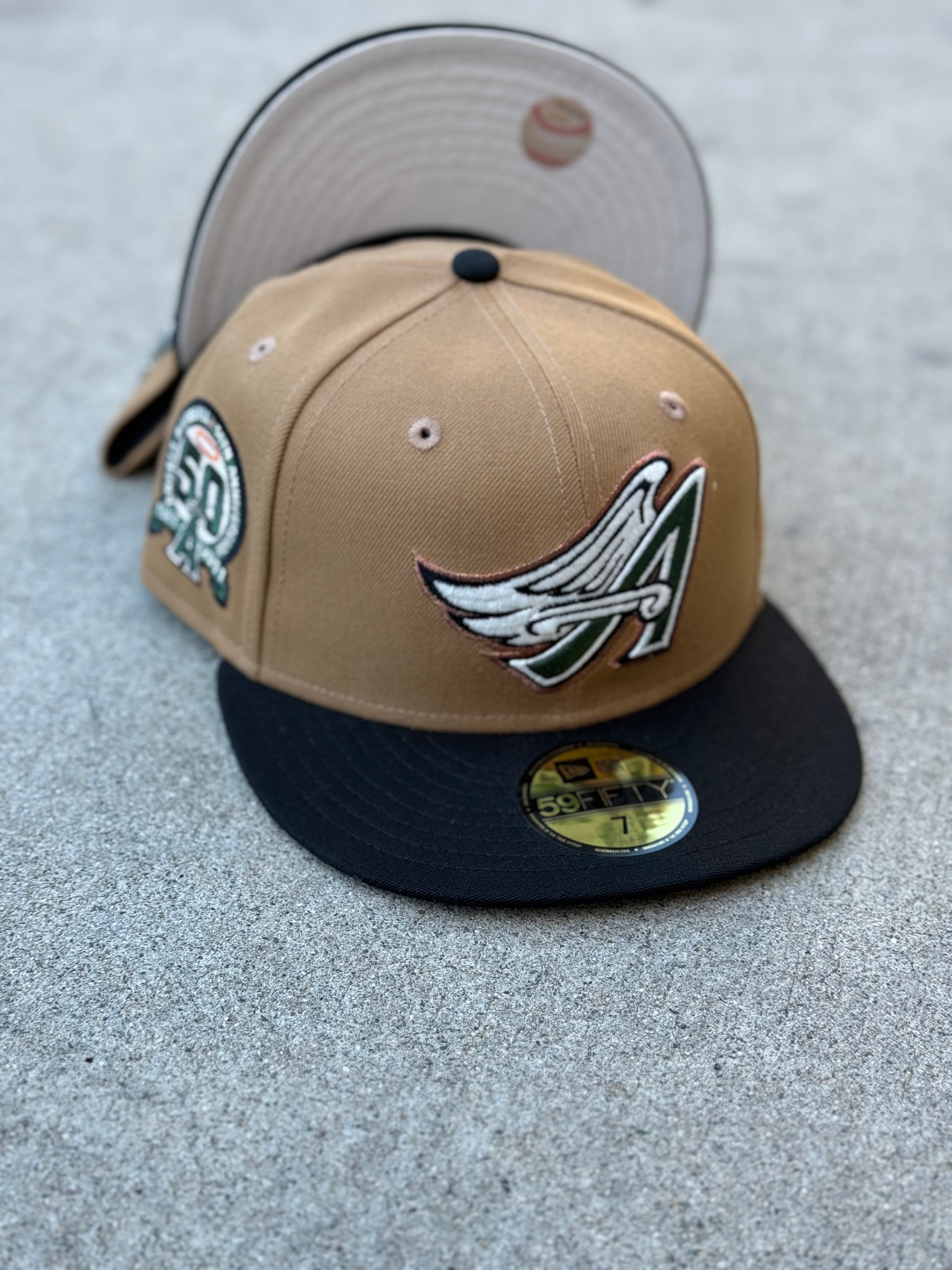 Los Angeles Dodgers 2Tone Cord Black brown 50th Patch