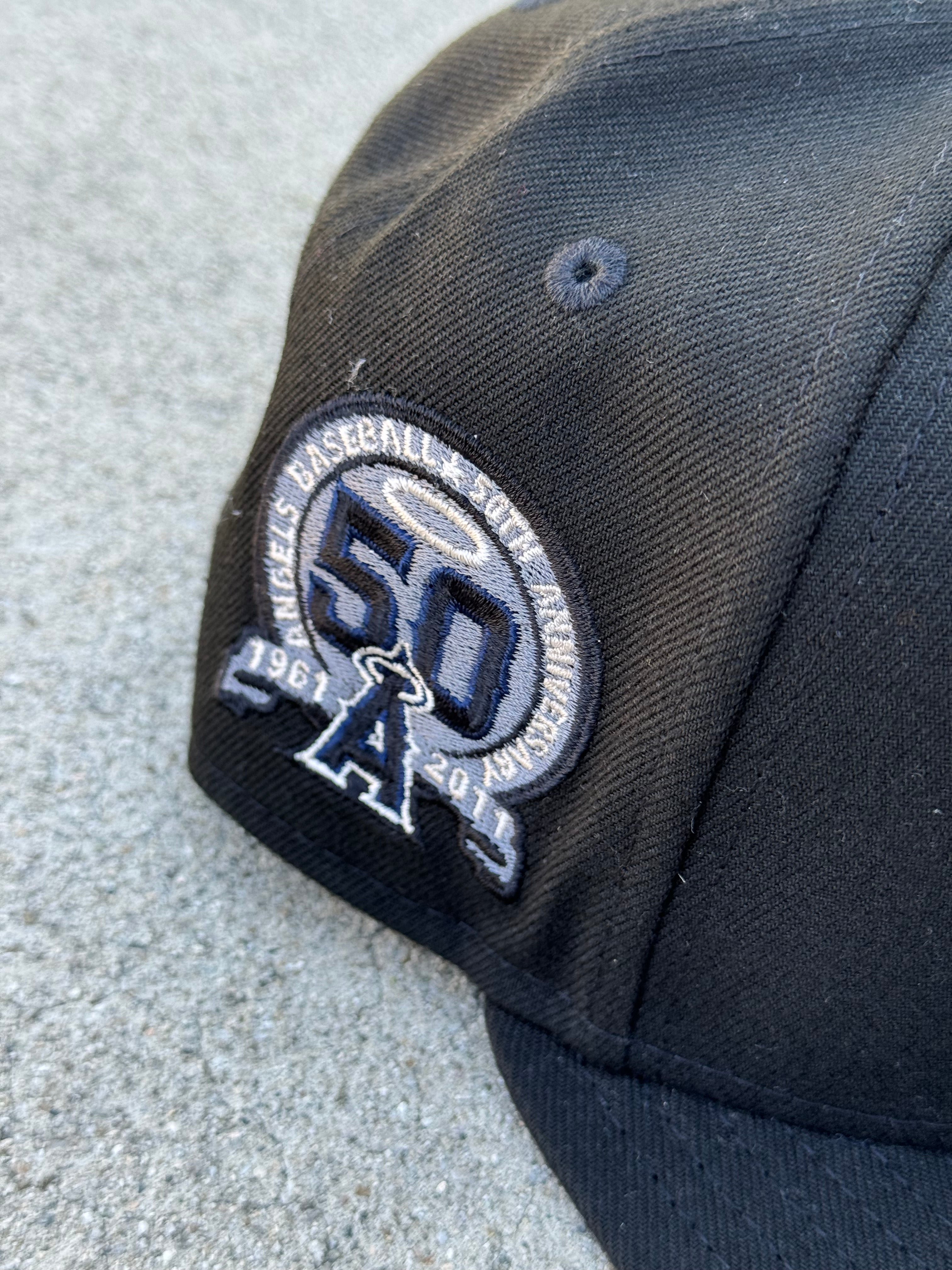 Anaheim Angels Black Dark Grey UV 50th Patch