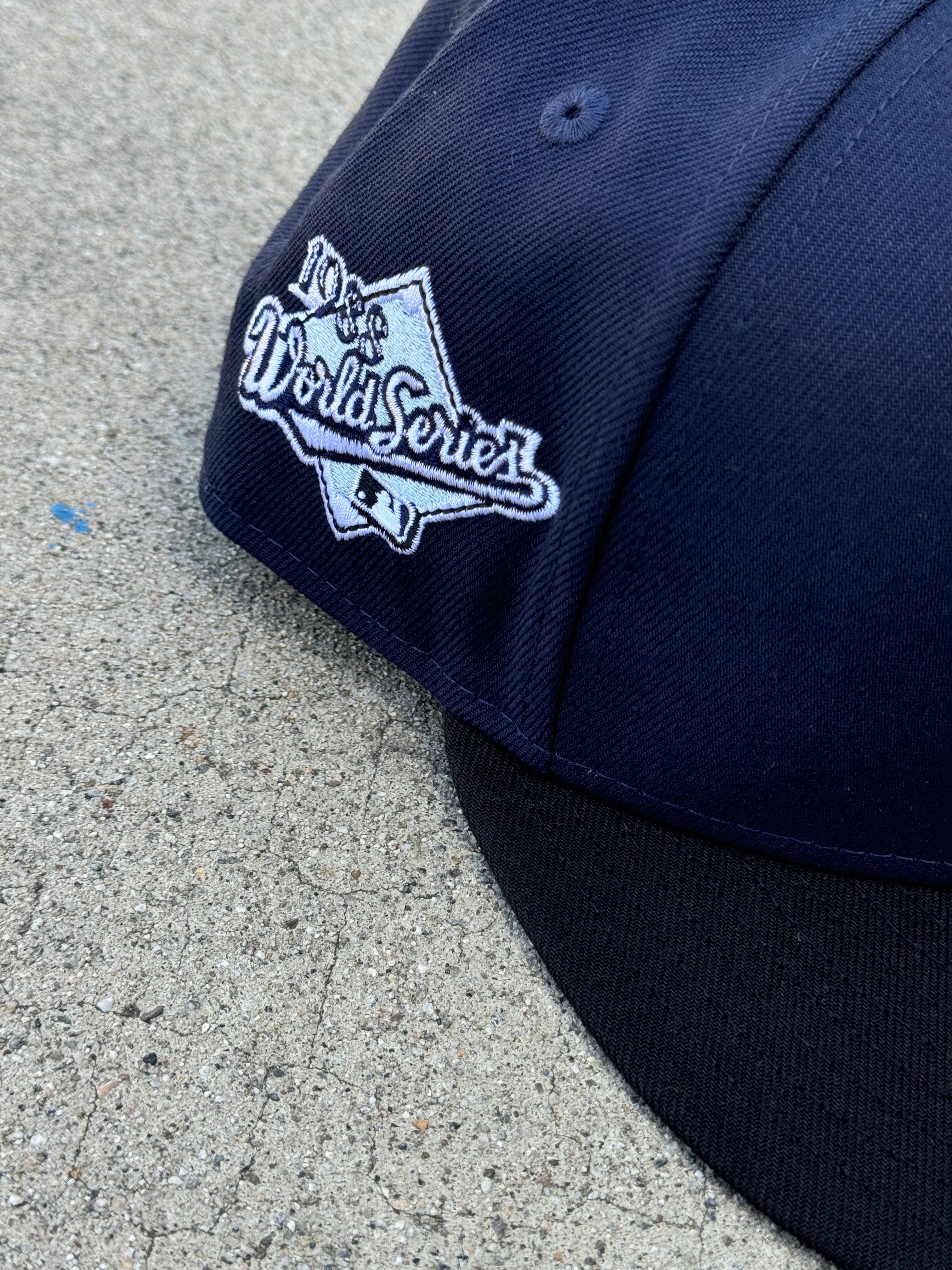 Los Angeles Dodgers 2Tone Navy Black Grey UV88 Anniversary Patch White Headband
