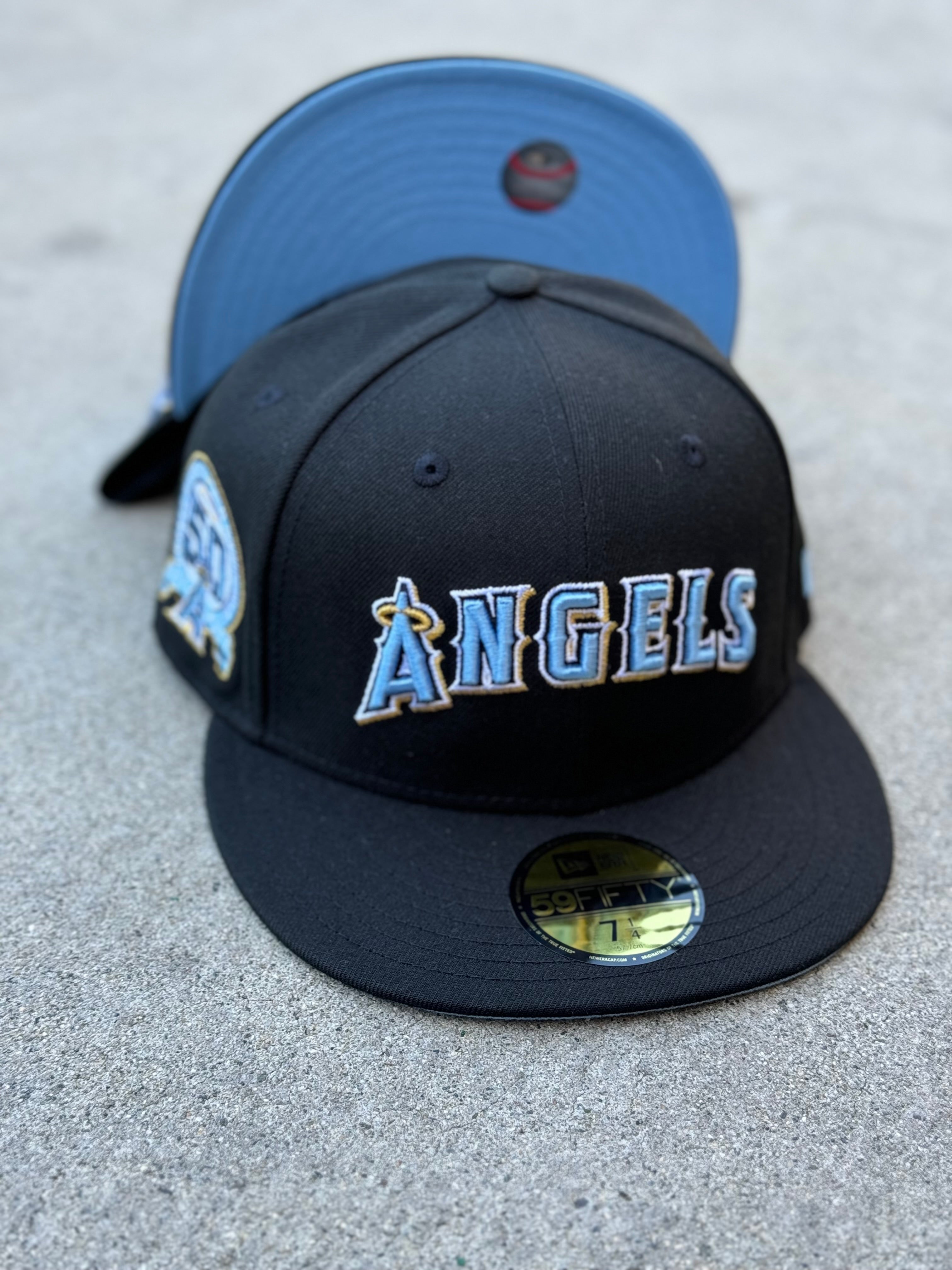 Anaheim Angels Black Wordmark Logo Angels Icy UV 50th