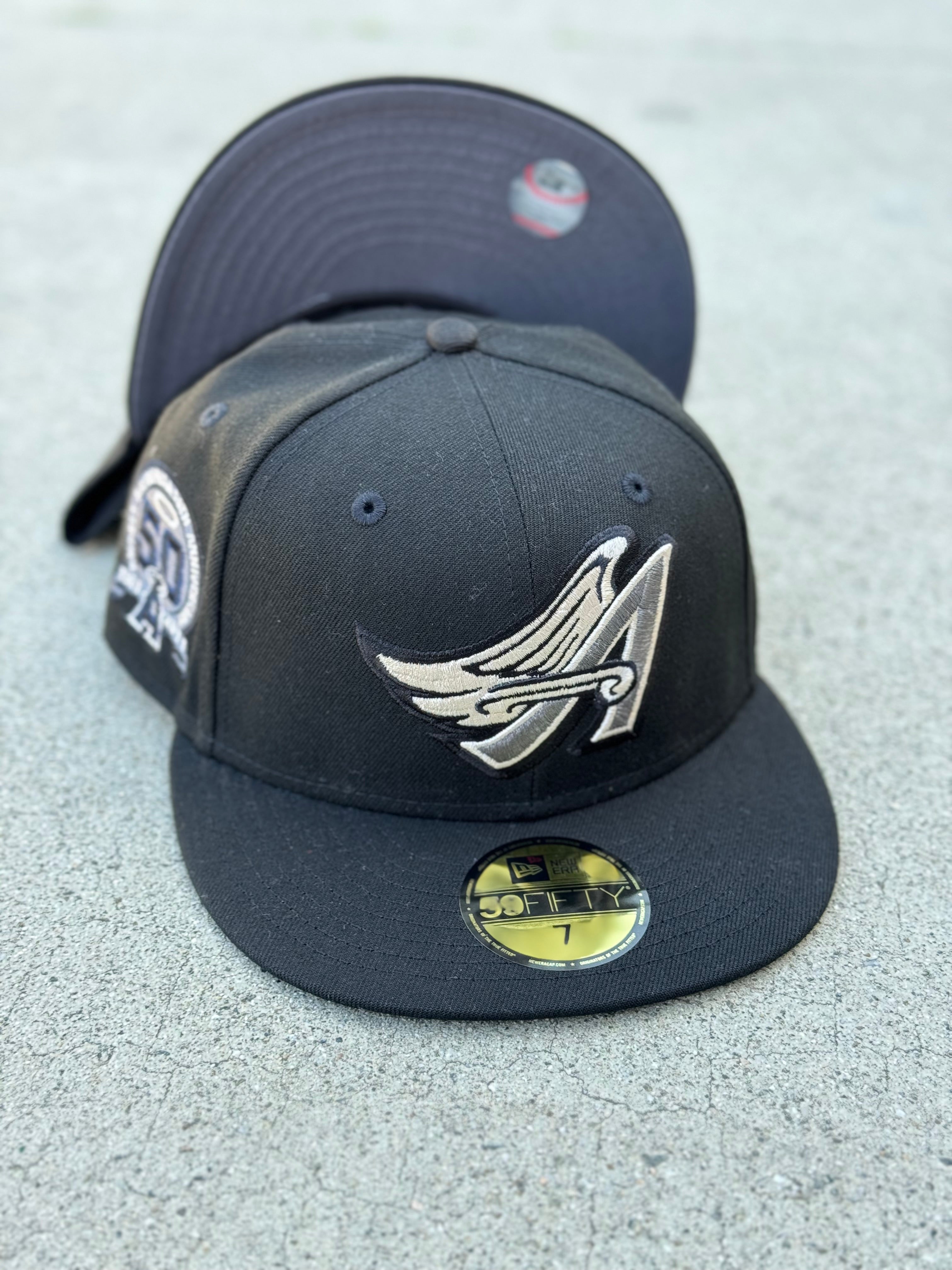 Anaheim Angels Black Dark Grey UV 50th Patch