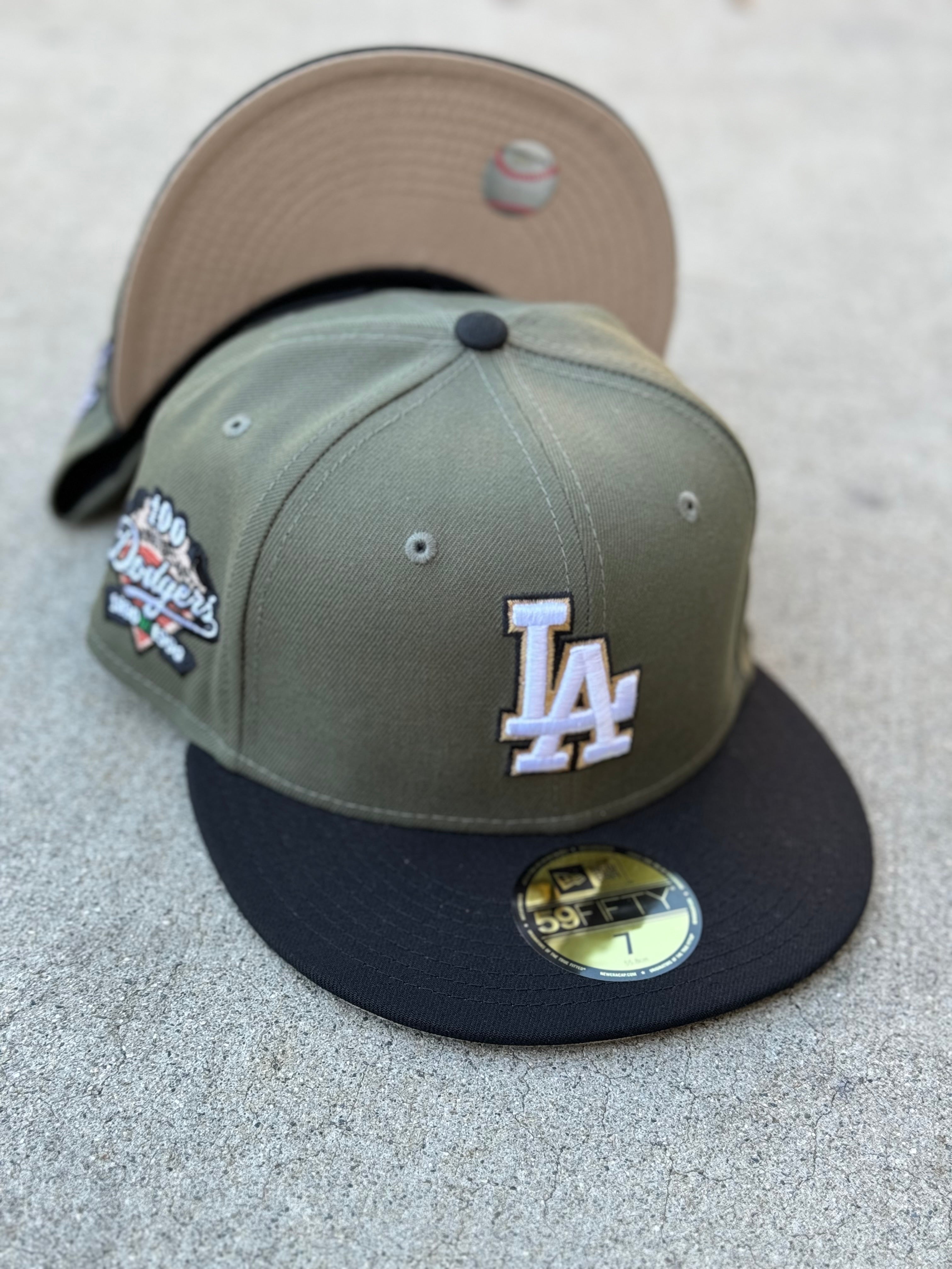 LA Dodgers 2Tone Olive Black Beige UV 100th Anniversary