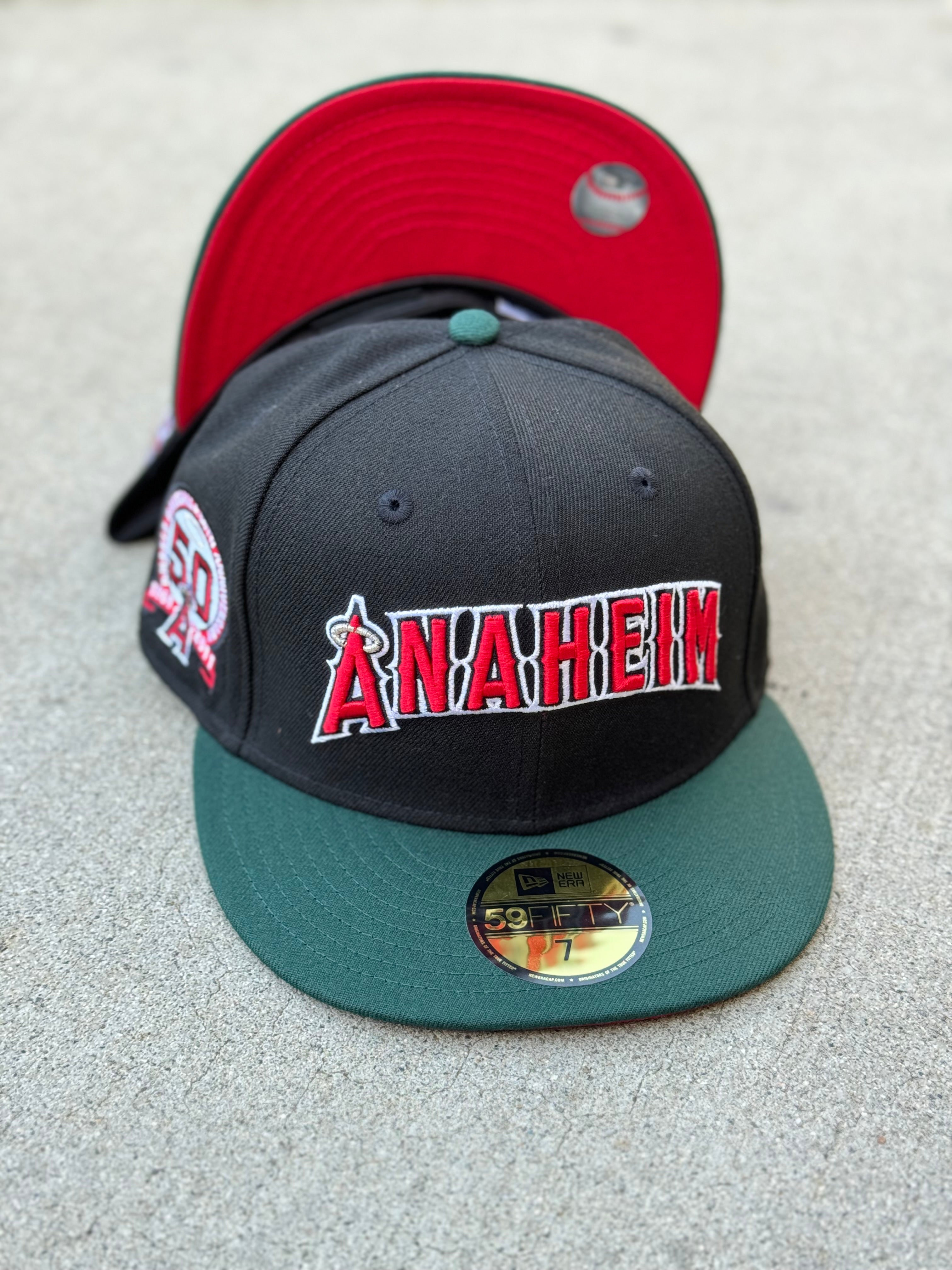 Anaheim Angels 2Tone Black Green Red UV 50th Patch