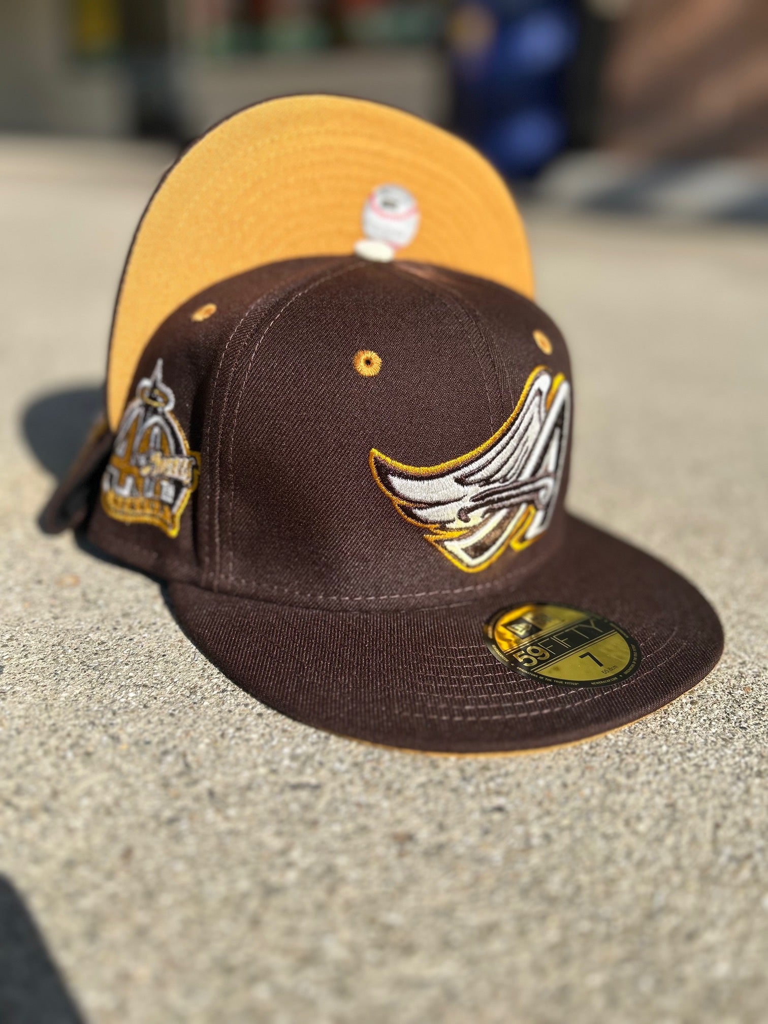 New Era Anaheim Angels Wing Brown 40TH Patch