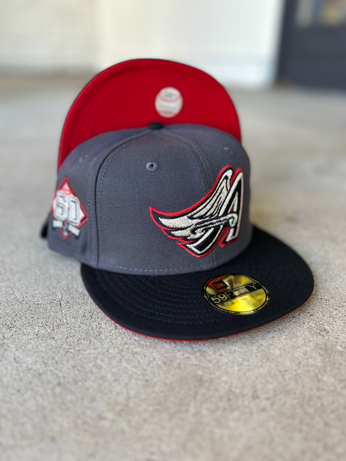 Anaheim Angels 2 Tone Grey Black Red UV