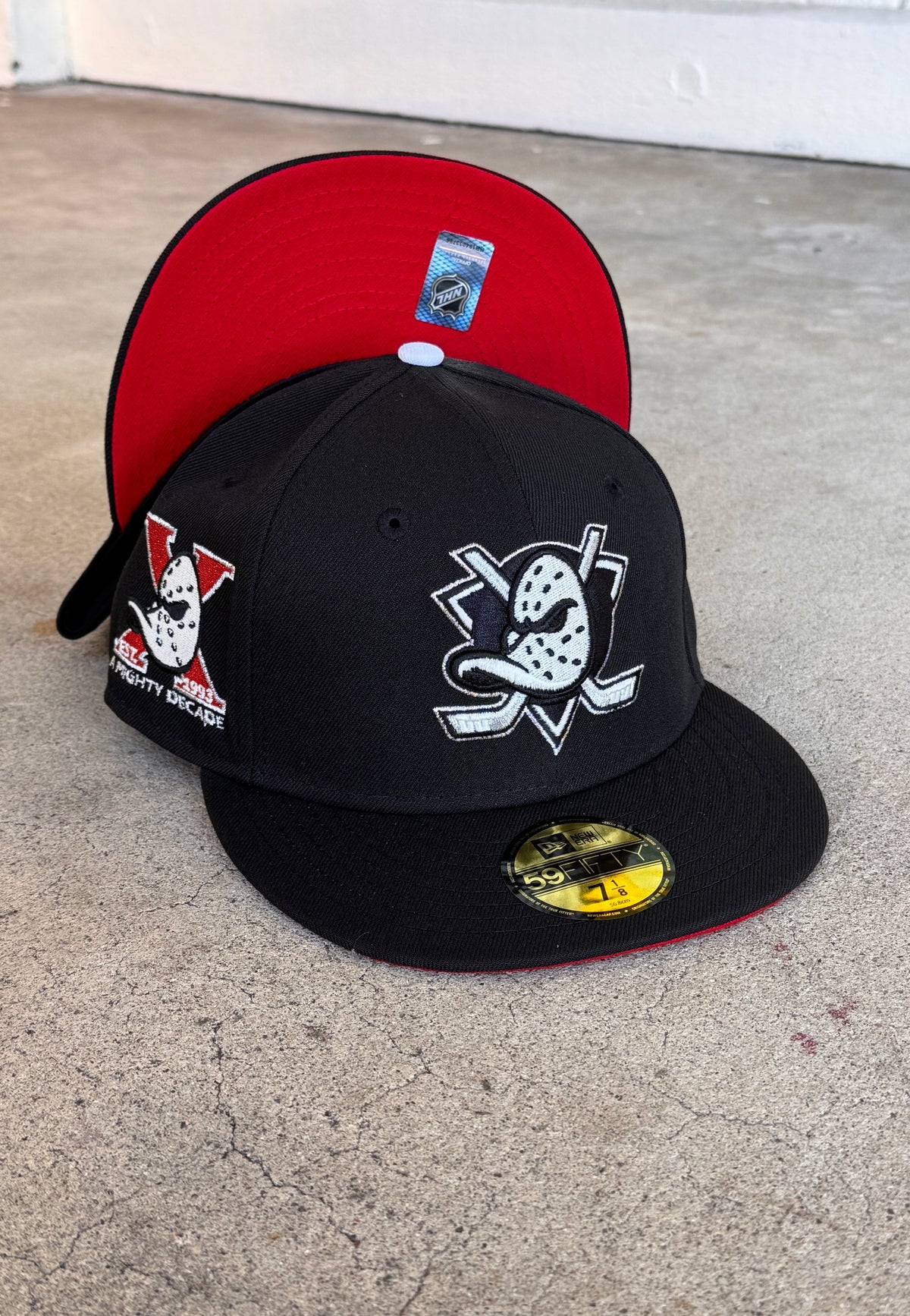 Anaheim Ducks Black Red UV A Mighty Decade Patch